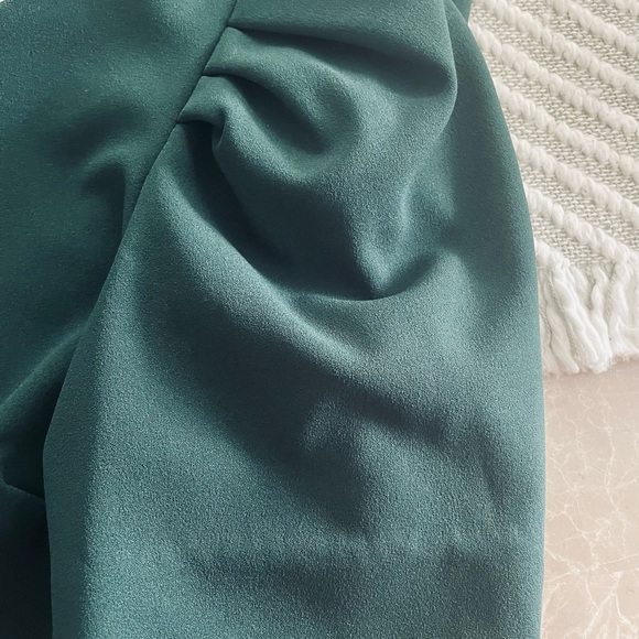 Calvin Klein Green Puff Sleeve Sheath Dress - Picture 5 of 8